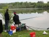 Fishing on the lake Thiron-Gardais