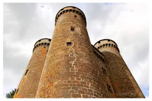 Die imposante Burg Türme Anjony - Tournemire