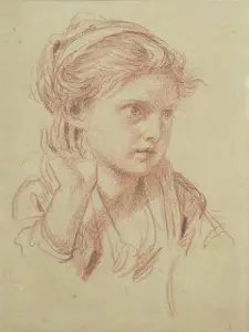 Drawing of Jean-Baptiste Greuze