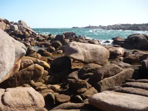 Pointe de île Renote con mares agitados