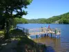 Ponton des pêcheurs au lac des Bariousses