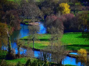 Blick auf das Loir vom Belvedere