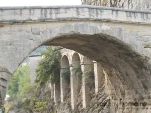 Detail van de Romeinse brug