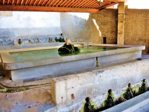 Lavoir couvert, près de la grande fontaine (© J.E)