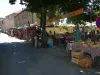 日曜日の朝の市場