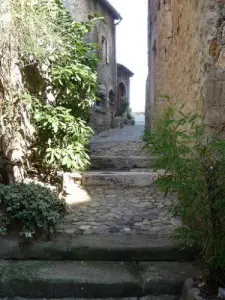 gepflasterte Gasse Vallon-Pont-d'Arc