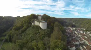 城堡和村庄的看法