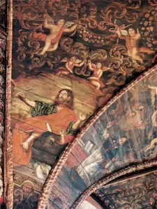 ヴィルフランシュ=ド=ルルグルエの黒い懺悔の礼拝堂の天井