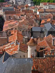 Les toits de la bastide de Villefranche-de-Rouergue