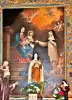 Pintura e estátua, na igreja (© JE)