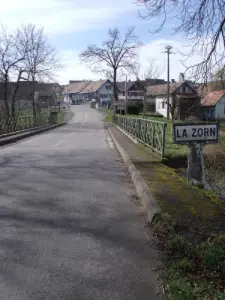 La entrada del pueblo viniendo de Mommenheim