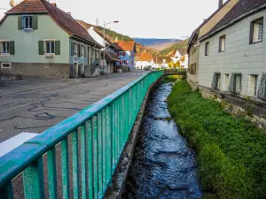 Ruisseau le Wissbach e rue du Maréchal Foch (© JE)