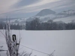 Yssingelaise countryside under the snow in January