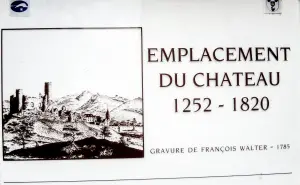 Informations sur l'ancien château (© J.E)