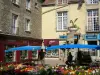 Алансон - Рынок цветочной подставки и фасадов домов в старом городе