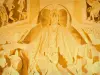 Везеле - Интерьер базилики Святой Марии Магдалины : деталь тимпана центрального портала притвора : Христос во славе