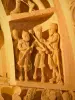 Везеле - Интерьер базилики Святой Марии Магдалины : скульптуры тимпана центрального портала притвора