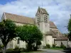 Вильконин - Церковь Сент-Обен и ее окрестности, украшенные деревьями; в долине Верн