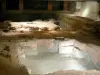 Галло-римский город Jublains - Археологические раскопки: термальные ванны под нынешней церковью
