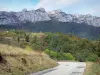 Долина Грезиводана - Трасса дю Грезиводан, деревья и лес, скалы (скалы) массива Шартрез с видом на долину