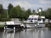 Долина Соммы - Речной порт Cappy: пришвартованные лодки