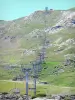 Камень Святого Мартина - Кресельная канатная дорога (подъемник) пиренейского горнолыжного курорта весной