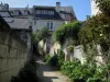 Кандес-Сен-Мартен - Аллея облицована растениями и домами поселка
