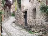 Кастельну - Наклонная мощеная аллея облицована каменными домами