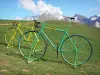 Коль Д'Обиск - Гигантские велосипеды перевала Обиска с видом на Пиренейские горы