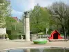 Ле-Пюи-ан-Веле - Jardin Henri Vinay и его игровая площадка для детей в лесистой местности