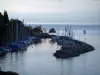 Мейерри - Лодки (парусники) из порта и Женевского озера