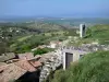 Мирабель - Вид на крыши села и пейзаж Койрона