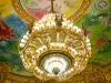 Опера Гарнье - Зал спектакля: большая люстра и потолок Шагала