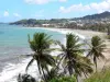 Святой Марии - Вид на набережную города и Атлантического океана, с кокосовыми пальмами на переднем плане
