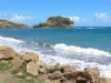 Святой Марии - Вид на островок Сент-Мари и Атлантический океан с побережья