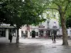 Туры - Площадь украшена деревьями и кофейной террасой