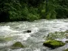 Юра пейзажи - Река, камни и деревья