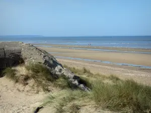 Юта Бич - Дюны-де-Варревиль (D-Day beach): каземат (останки), оятс, пляж и манш