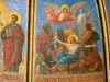 アジャン - サンカプレー大聖堂の内部：フレスコ画（壁画）