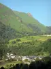 オッサウ渓谷 - ビーストの村とその緑の山々の環境