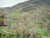 オートロワールの風景 - アリエの緑峡谷のパノラマ