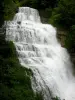 ジュラの風景 - SiteHérisson滝：ファンの滝（滝）