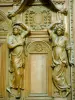 ポンティニー修道院 - 修道院の内部：聖歌隊のフェンスの彫刻された詳細
