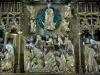 三联的Ternant - 在Saint-Roch教堂的圣母（佛兰芒三联画）祭坛的雕刻板（Dormition and Assumption）