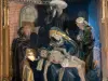 三联的Ternant - 在圣罗克教堂的激情（佛兰芒三联画）的祭坛画的雕刻面板（Pietà或Pitié处女）