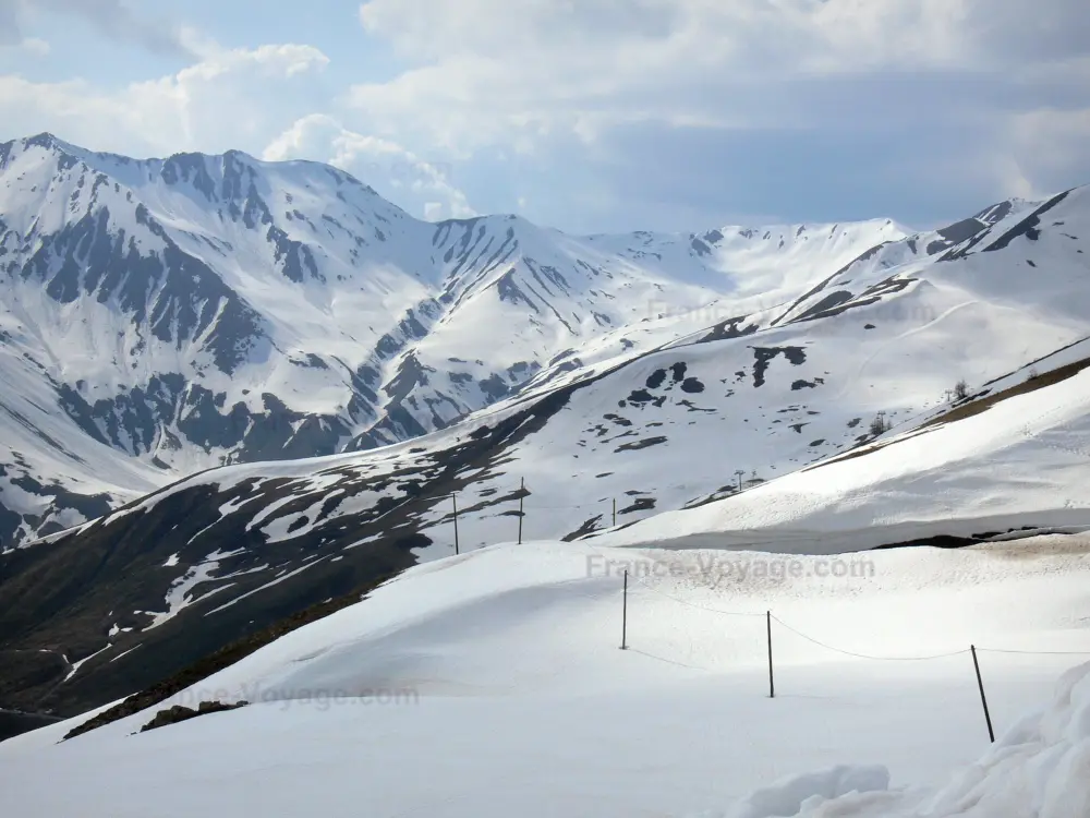 指南上普罗旺斯阿尔卑斯省 - Alpes-de-Haute-Provence的风景 - 雪山（雪）