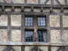 佩鲁贾 - 半木料半灰泥的房子的窗口