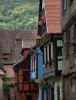 凯泽贝尔 - 半砖木结构房屋，墙壁颜色鲜艳（绿色，蓝色，橙色）