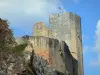 加夫顿城堡 - 堡垒栖息在岩石露头（岩石）
