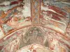 加尔吉莱斯当皮耶尔 - 巴黎圣母院罗马式教堂的内部：地穴的壁画